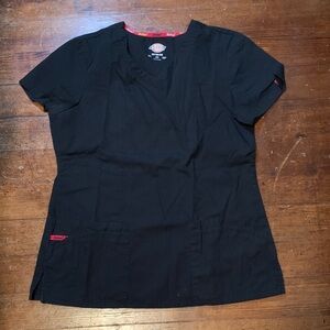 Women’s Dickies Black Scrub Top